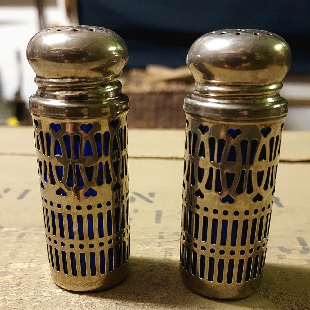 Cobalt Blue Salt and Pepper Shakers